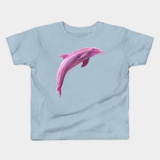 Leaping Pink Porpoise Kids T-Shirt